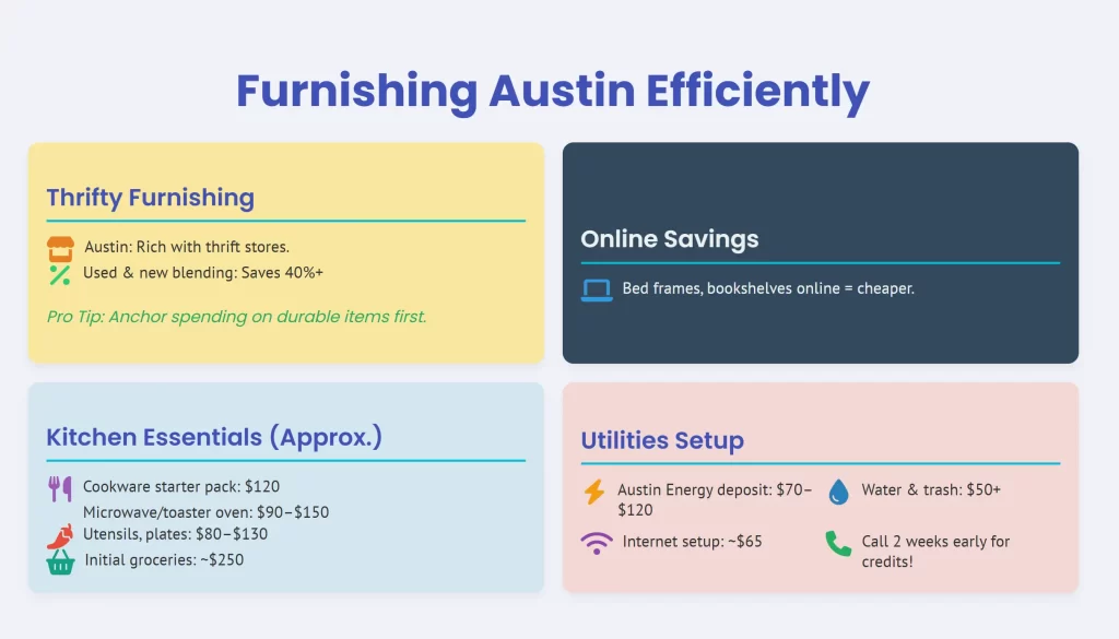 Austin apartment setup budget 2025 - furnishing efficiently in austin