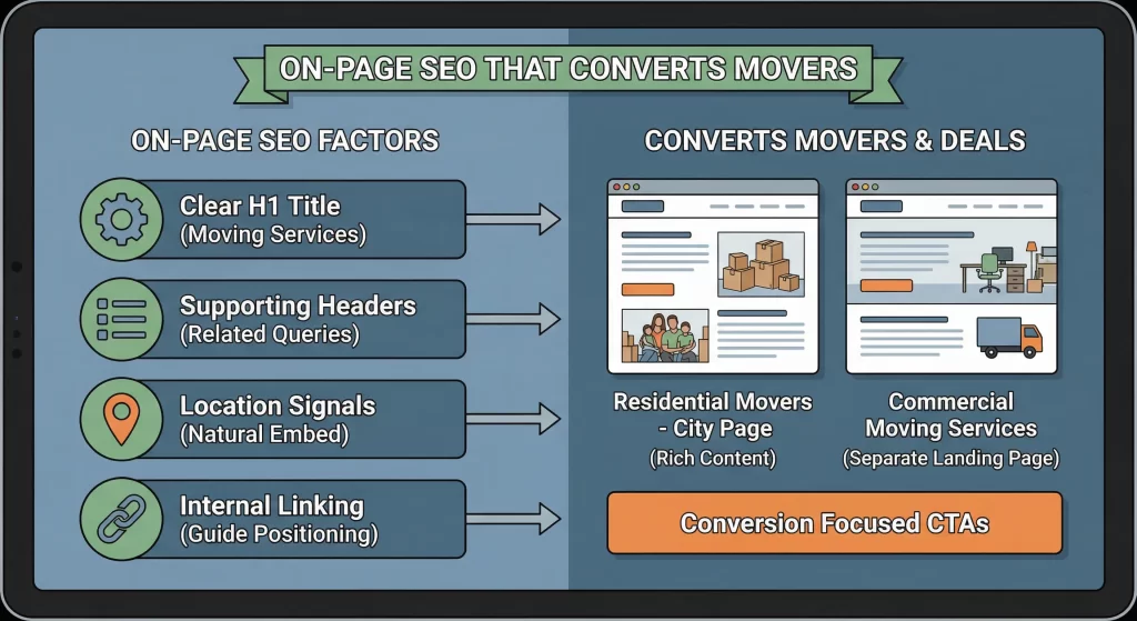 onpage seo for movers