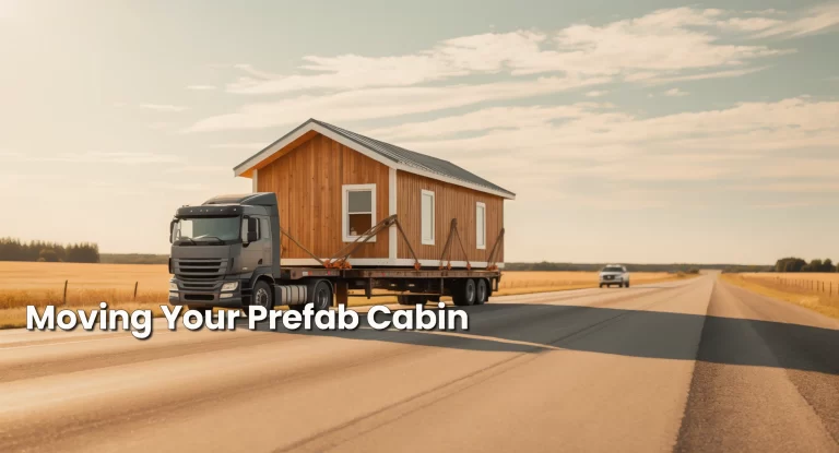 moving your prefab cabin