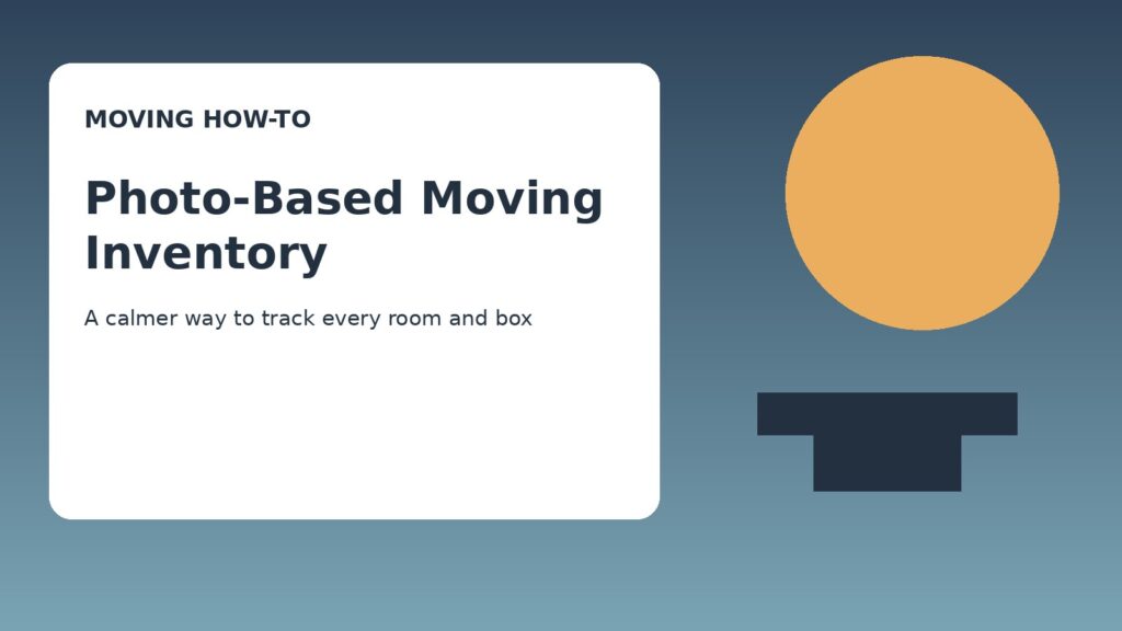 Photo-Based Moving Inventory